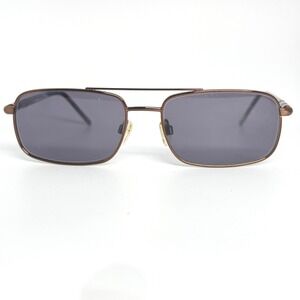 Stetson 281 Zyloware Sunglasses Brown Metal Rectangle Frame 57-17-135 22083
